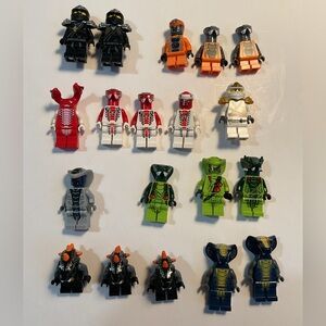 Set of 19 Lego minifigures ninjago rise of the snakes